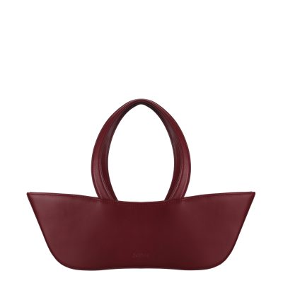 Torebka skórzana Jo.Maxx AMELIA - BURGUNDY