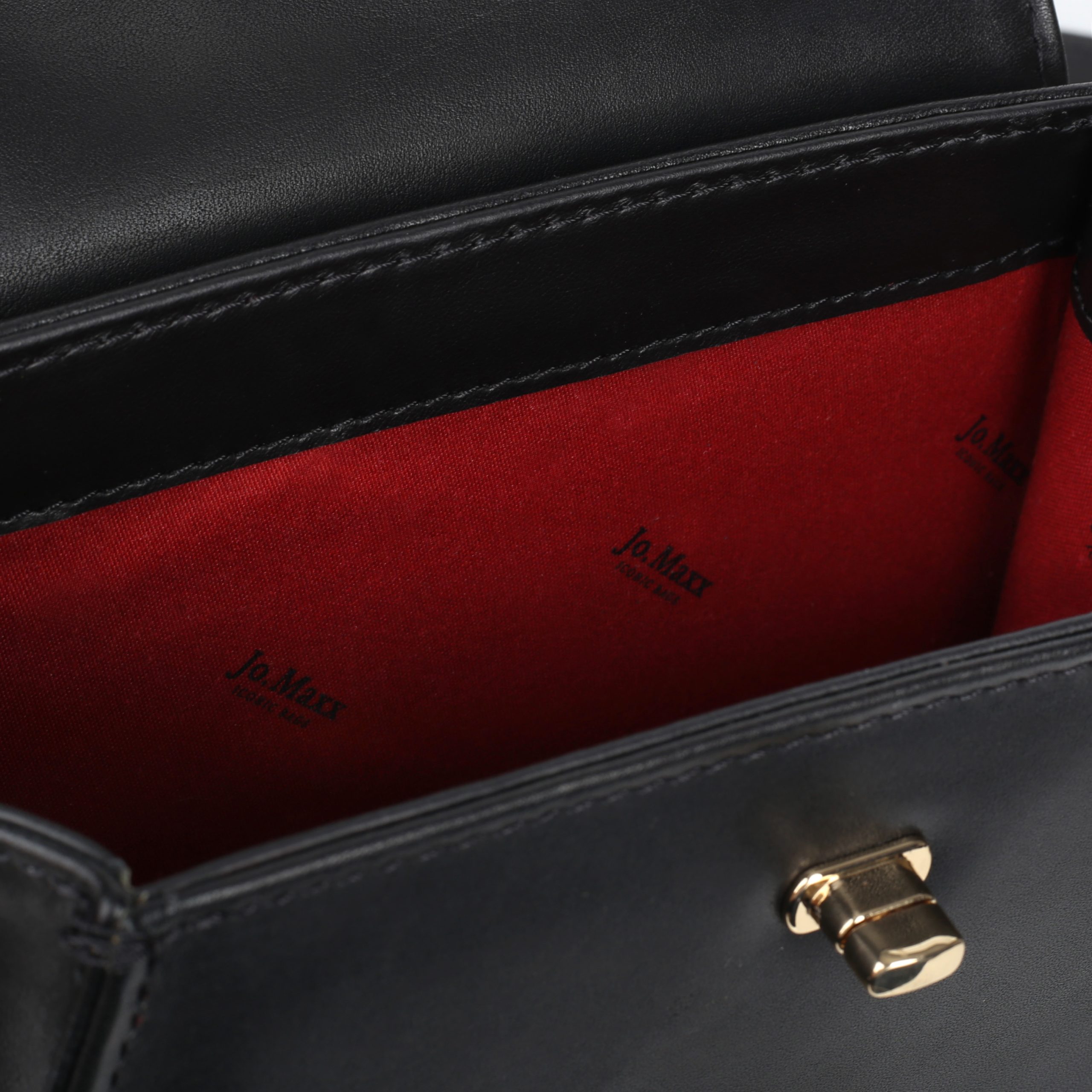 Torebka skórzana Jo.Maxx MELANIE – BLACK - obrazek 3